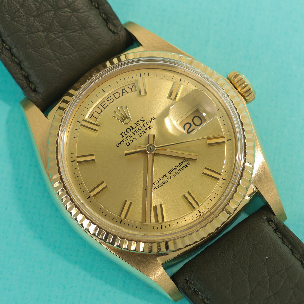 Rolex Day-Date Ref. 1803 18K Yellow Gold No-Lume Wideboy