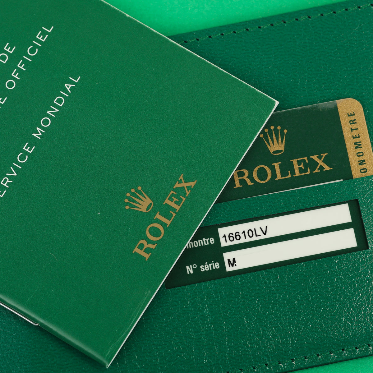Rolex Submariner Ref. 16610LV 'Kermit' Box and Papers
