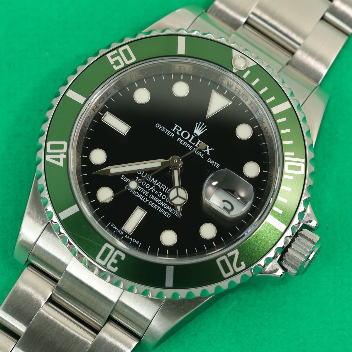 Rolex Submariner Ref. 16610LV 'Kermit' Box and Papers
