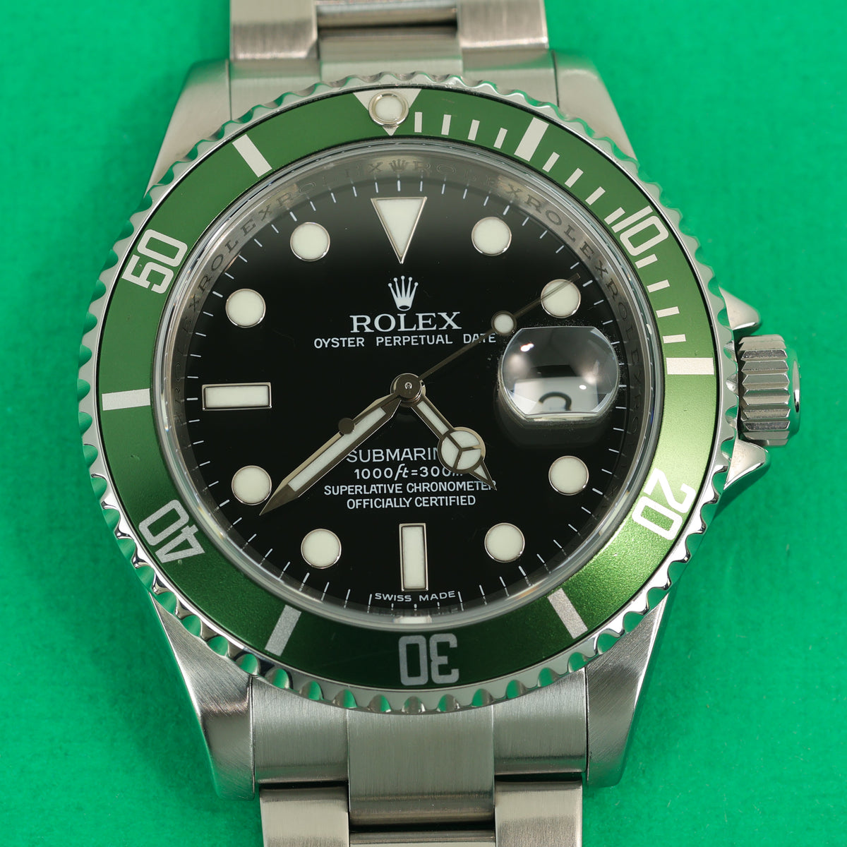 Rolex Submariner Ref. 16610LV 'Kermit' Box and Papers