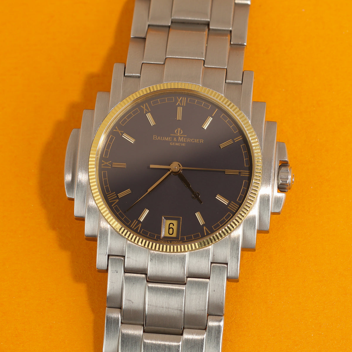 Baume & Mercier Shogun Ref. 5136.018.3 Large Dark Grey Dial