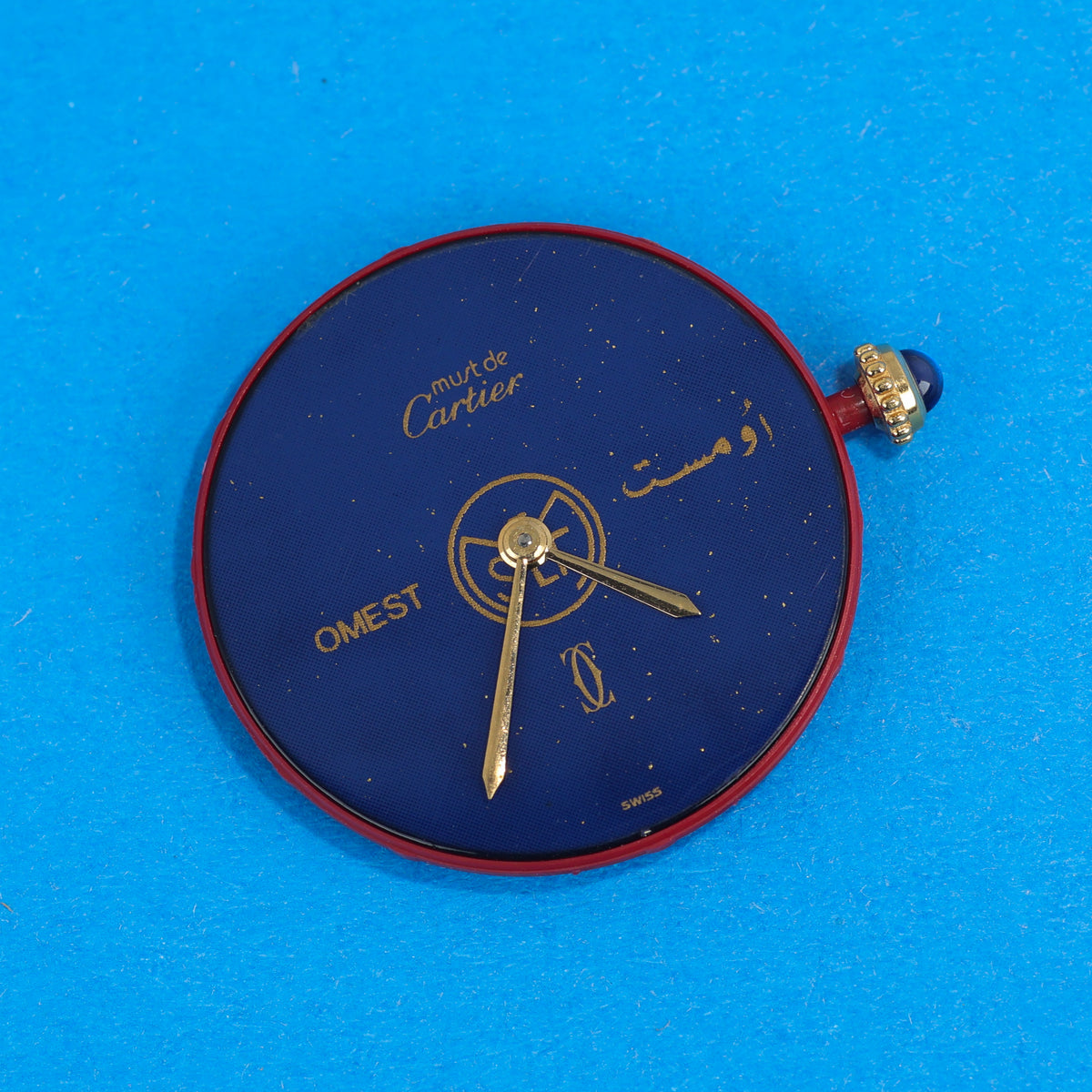 Cartier Must Vendome Large Blue Lapis Style Dial 'OMEST Group' Dial