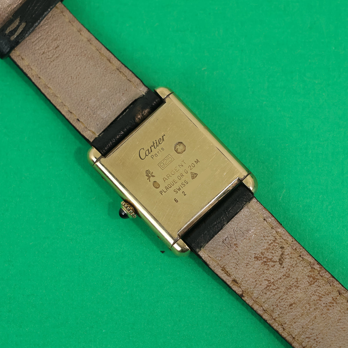 Cartier Tank Must Ivory Roman Numeral Dial Handwound Large