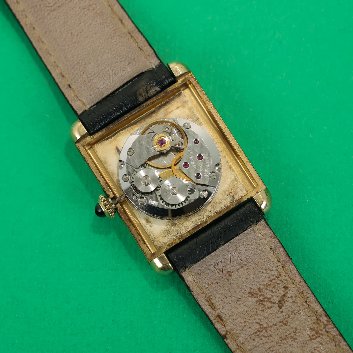 Cartier Tank Must Ivory Roman Numeral Dial Handwound Large