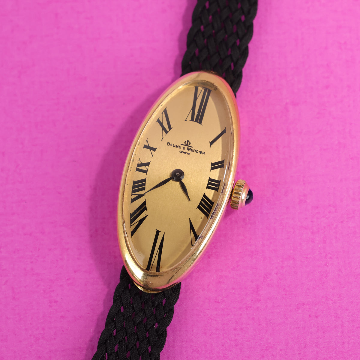 Baume & Mercier 'Baignoire' Style Ref. 38261 18K Yellow Gold