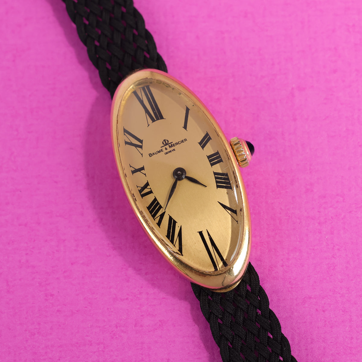 Baume & Mercier 'Baignoire' Style Ref. 38261 18K Yellow Gold