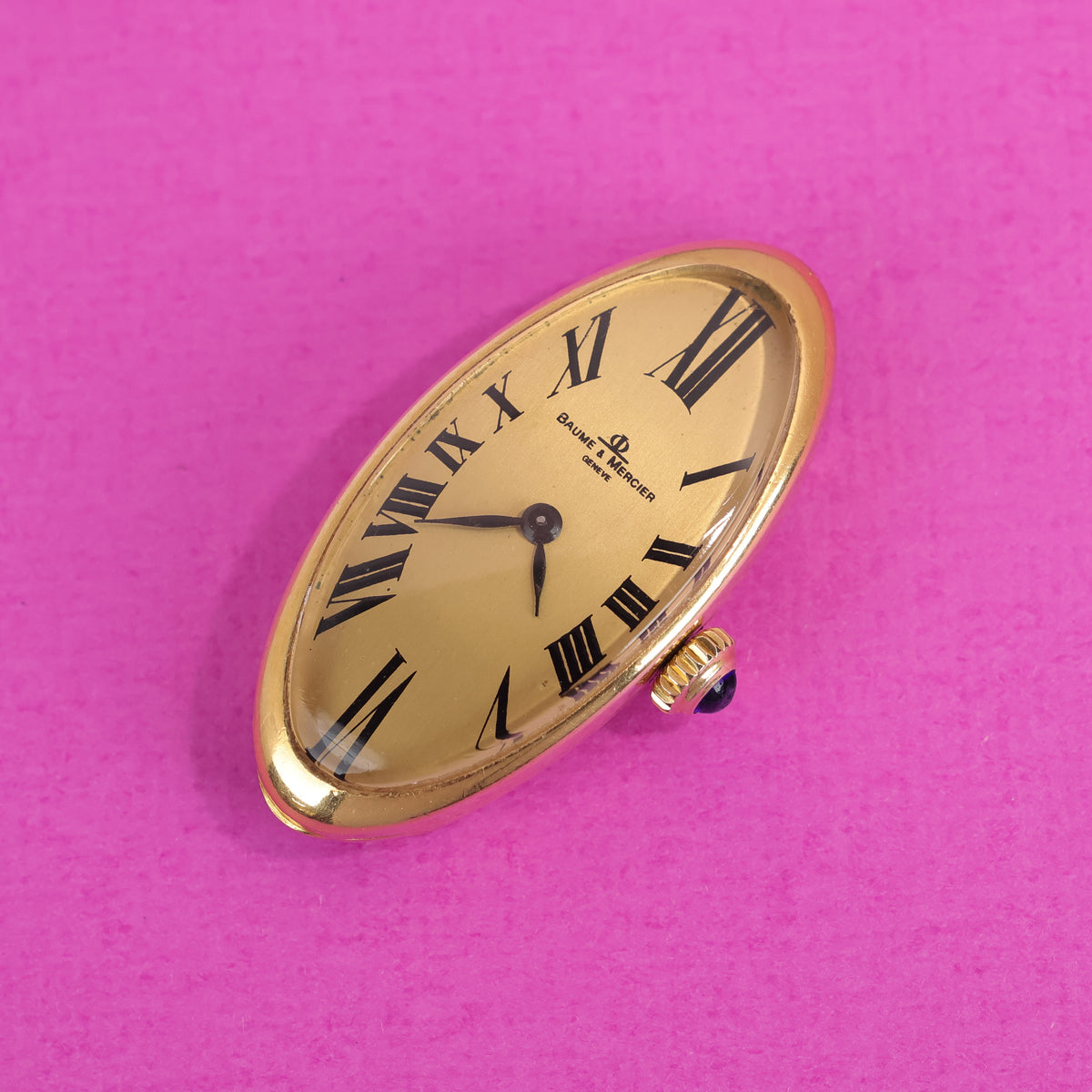 Baume & Mercier 'Baignoire' Style Ref. 38261 18K Yellow Gold