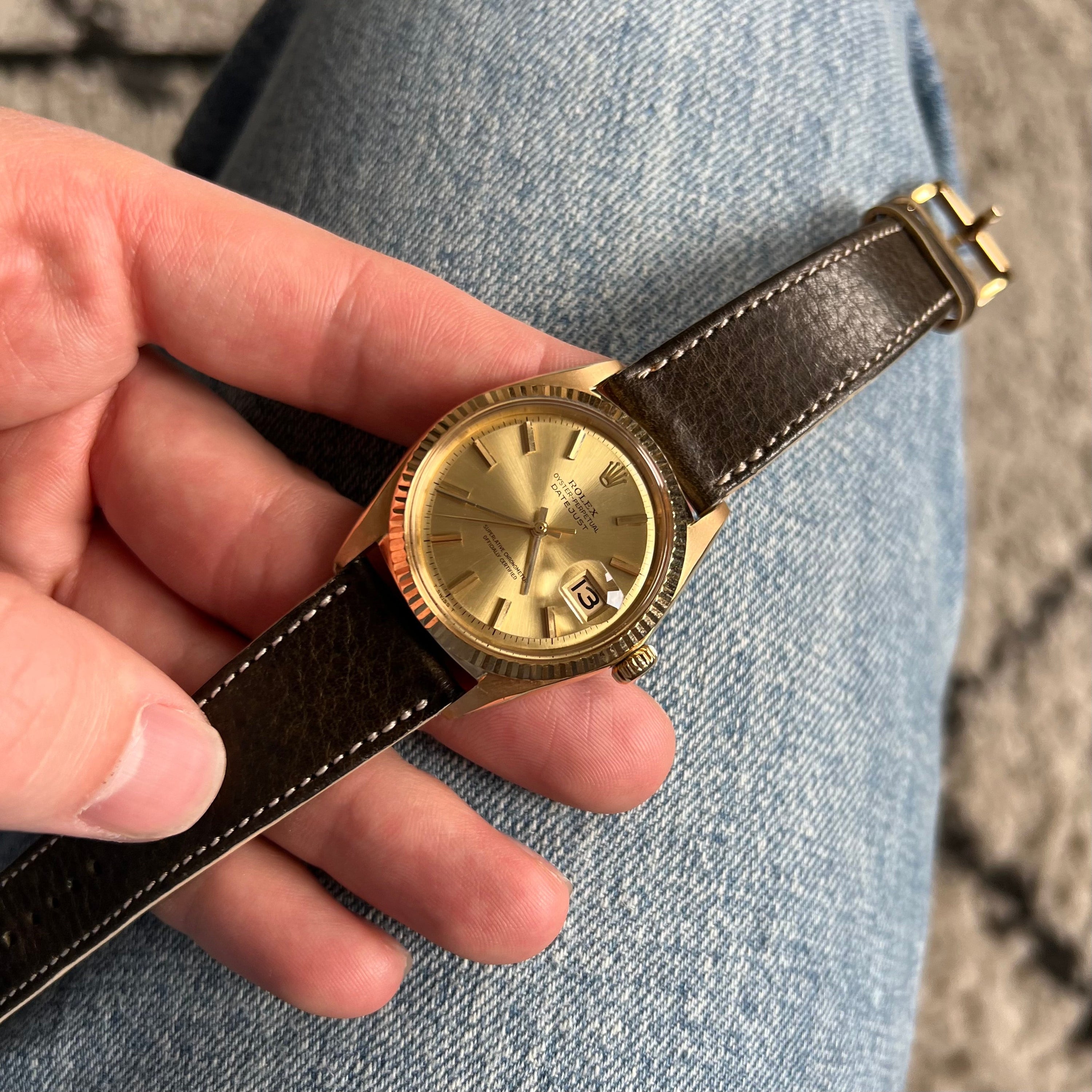 Rolex Datejust 1601/8 Champagne No Lume Dial