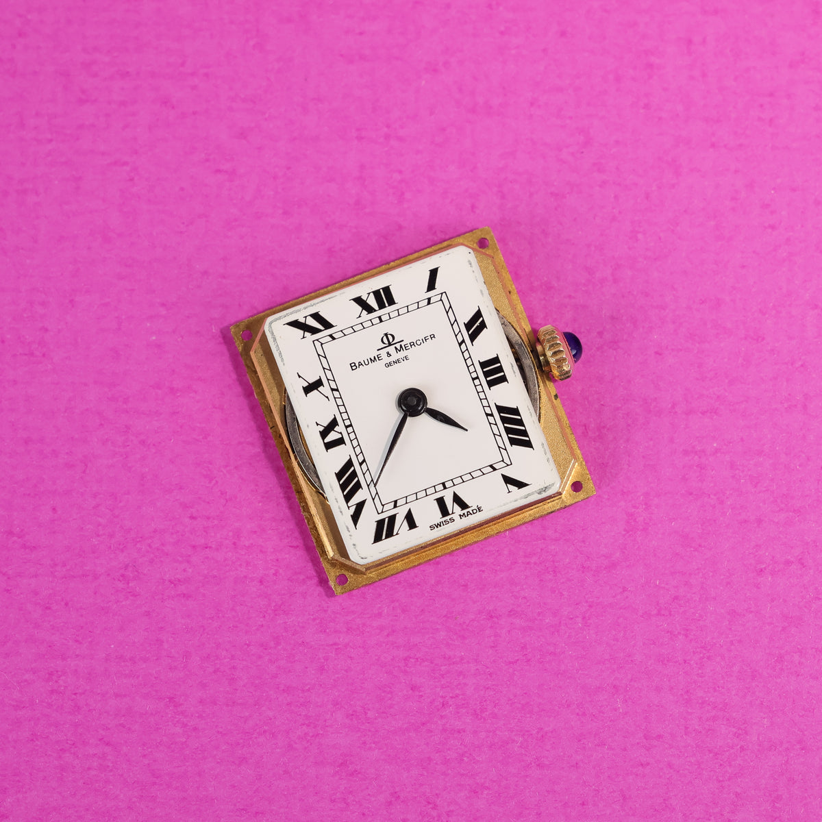 Baume & Mercier Ref. 38307 Tank Style 'Twisted' 18K Yellow Gold