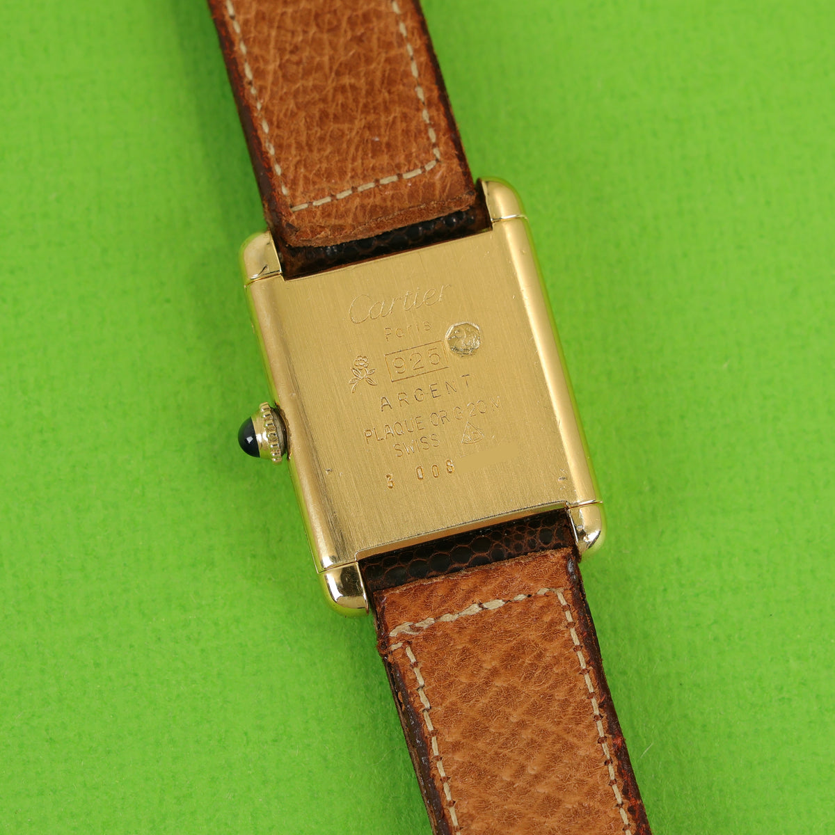 Cartier Tank Must Small Brown 'Tortoise Shell' Dial