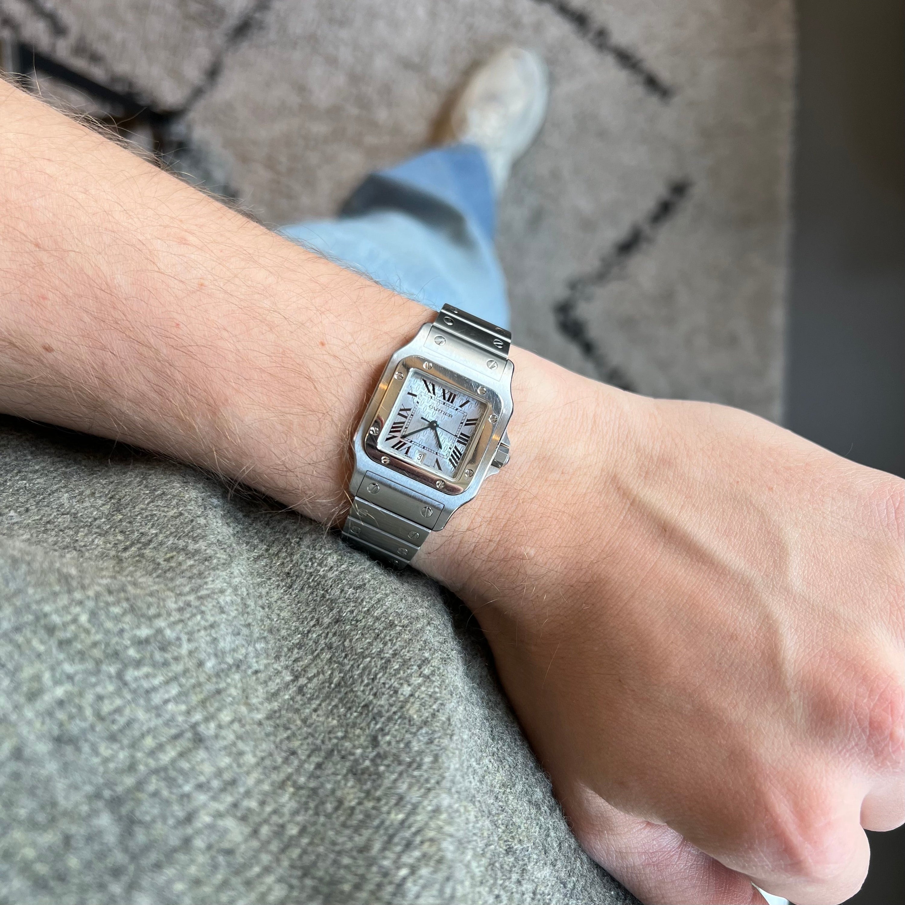 Cartier Santos Ref. 1564 Limited Ice Blue Dial