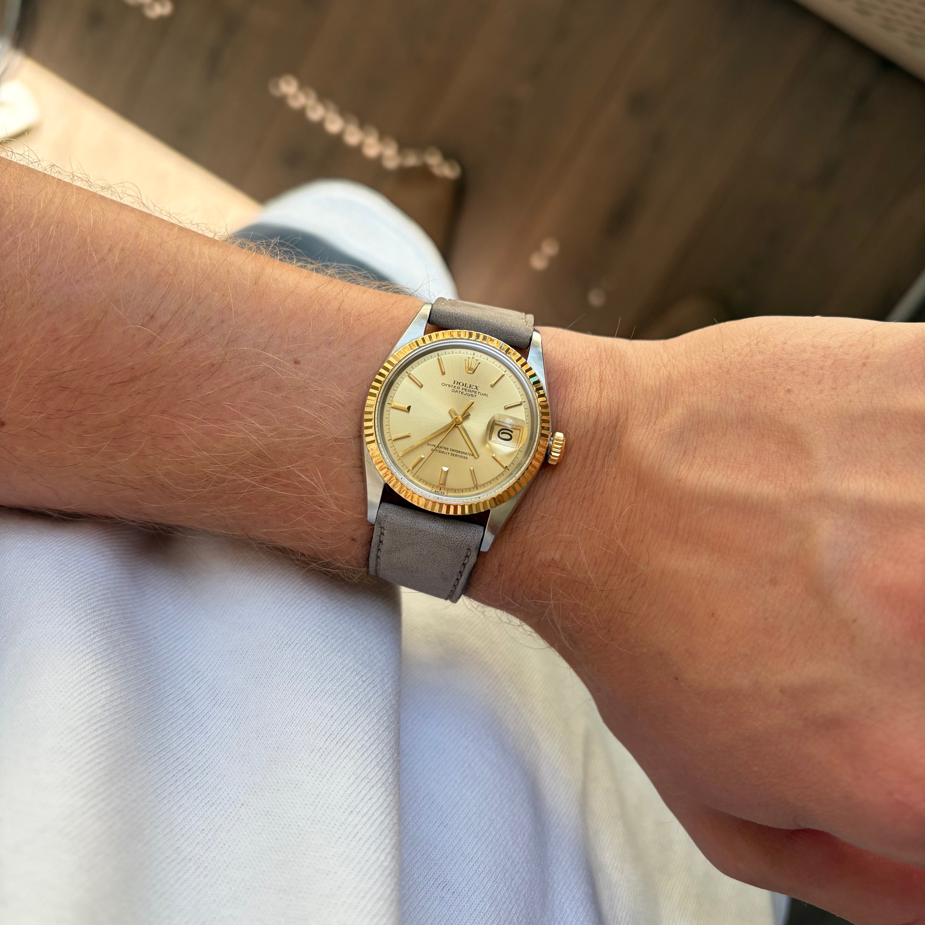 Rolex Datejust Ref. 1601/3 Steel and Gold No-Lume