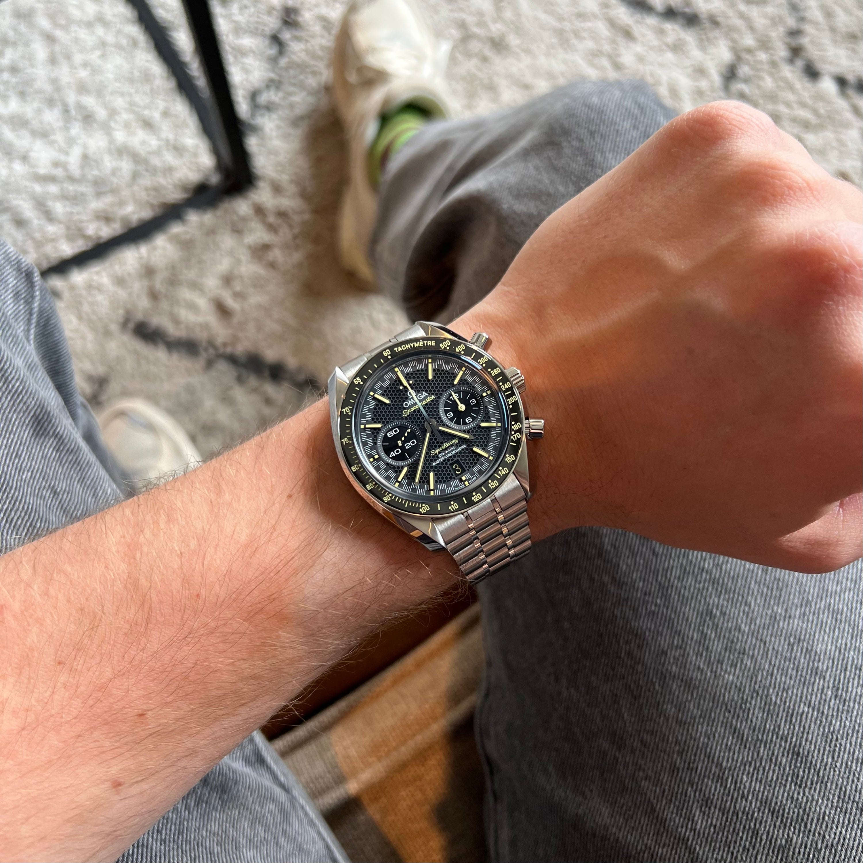 Omega Speedmaster Super Racing Honeycomb Box and Papers