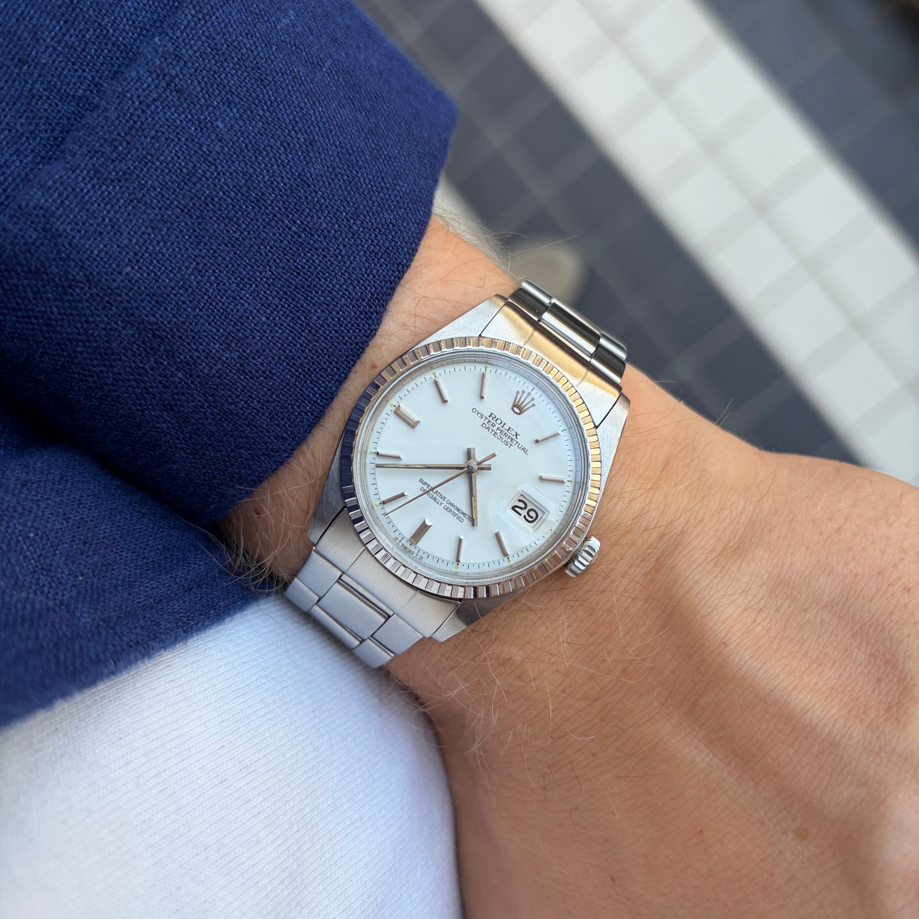 Rolex Datejust Ref. 1603 Matte White Dial