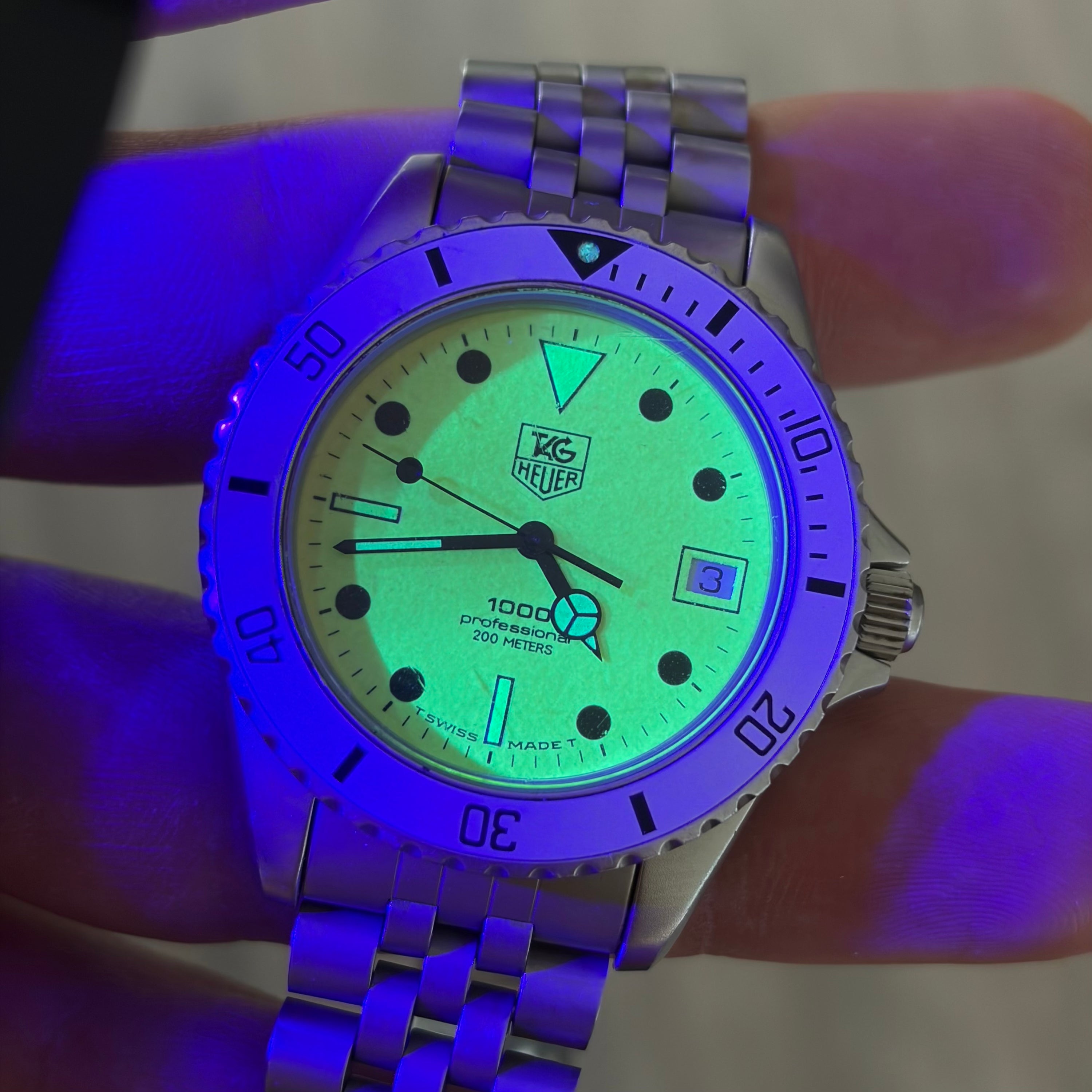 Tag Heuer Professional 1000 Ref. 989.113N Night Diver Box and Papers