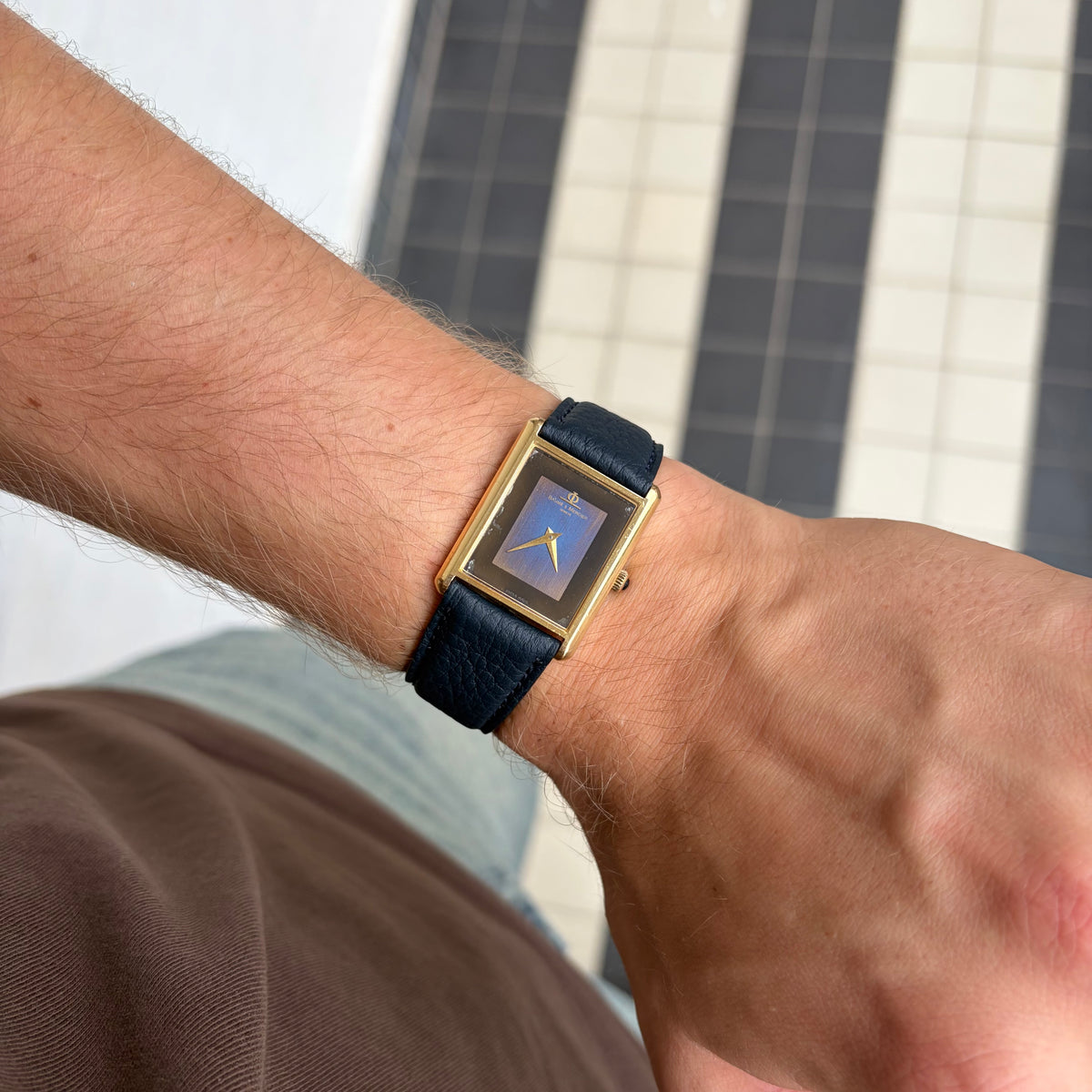 Baume & Mercier Rectangular Ref. 37059 Yellow Gold