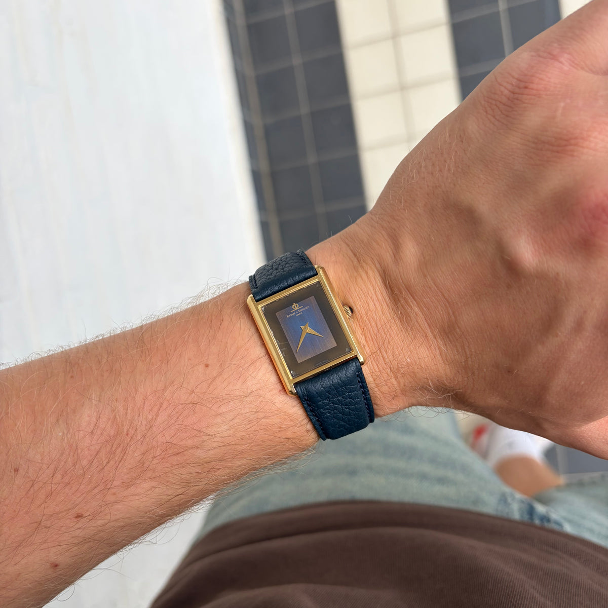 Baume & Mercier Rectangular Ref. 37059 Yellow Gold