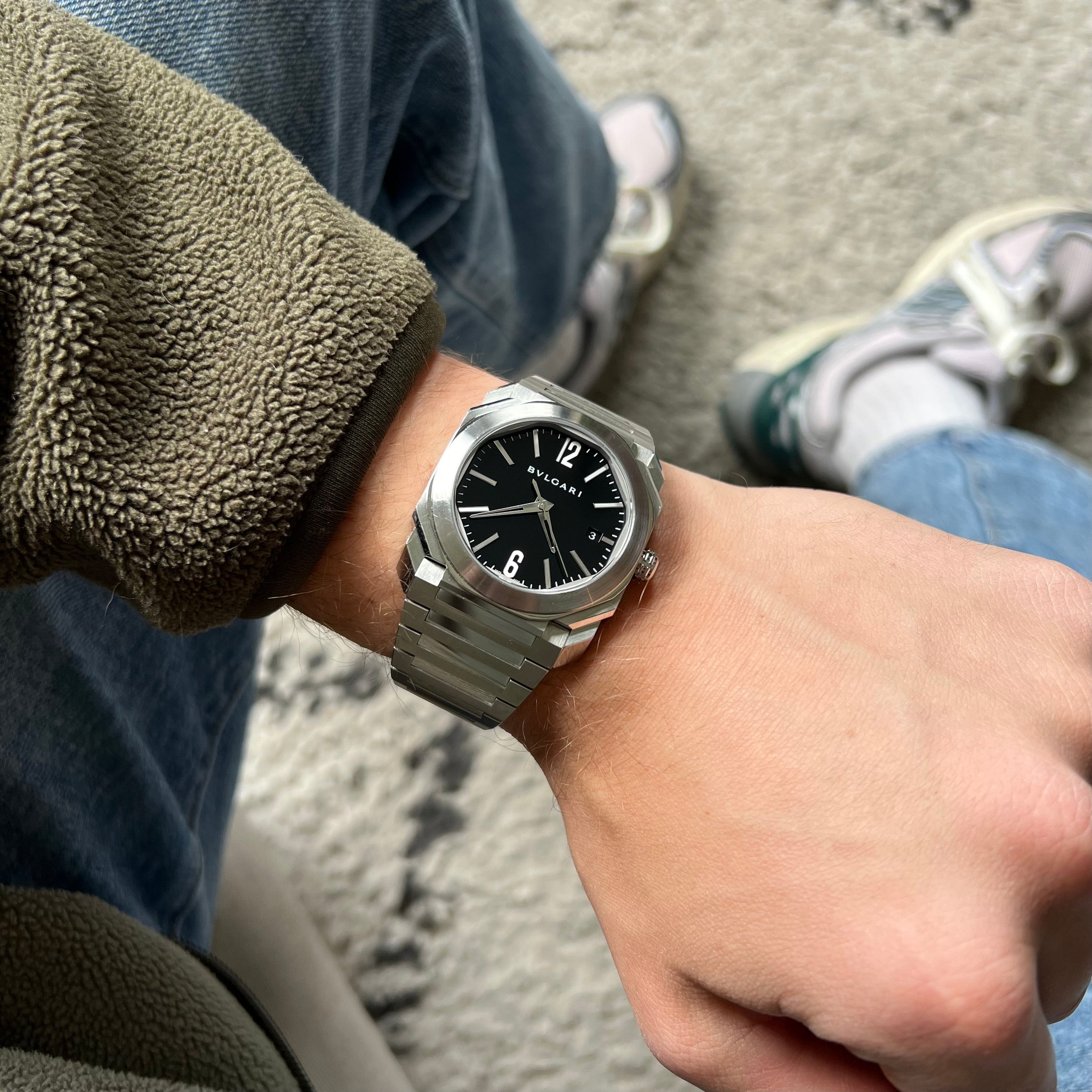 Bulgari Octo Solotempo Ref. BGO 38S Black Dial