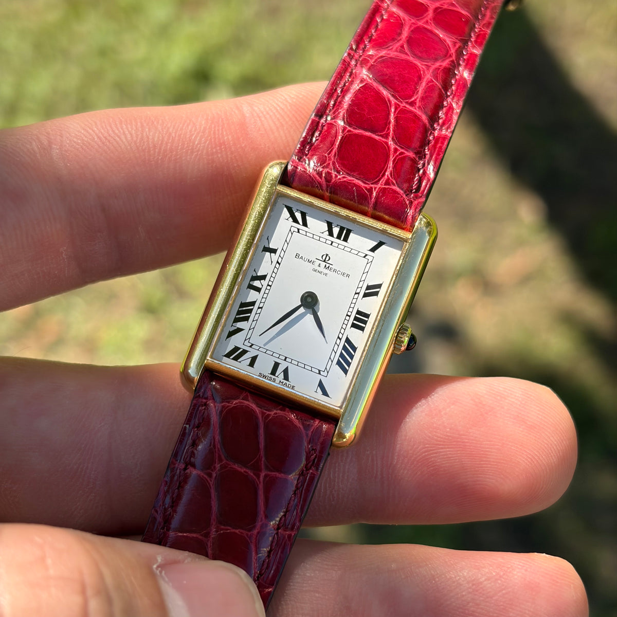 Baume & Mercier Tank Style Ref. 37077 18K Yellow Gold