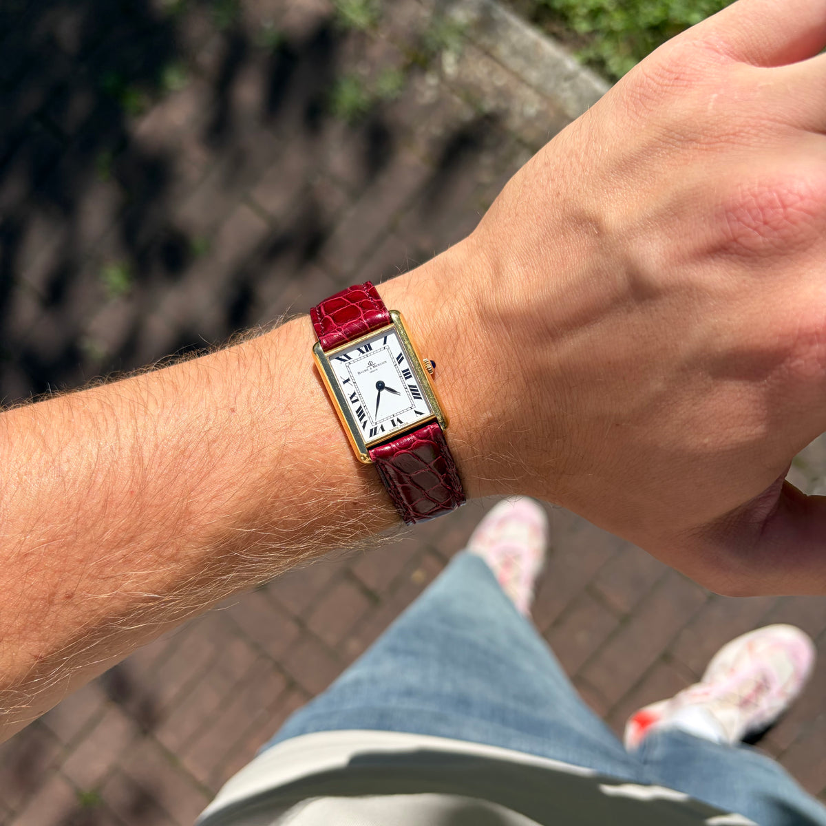 Baume & Mercier Tank Style Ref. 37077 18K Yellow Gold