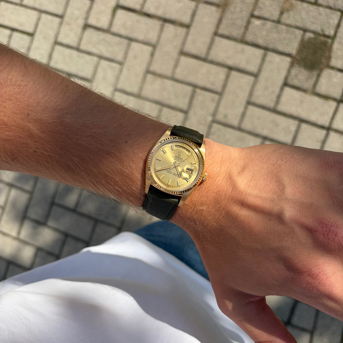 Rolex Day-Date Ref. 1803 18K Yellow Gold No-Lume Wideboy