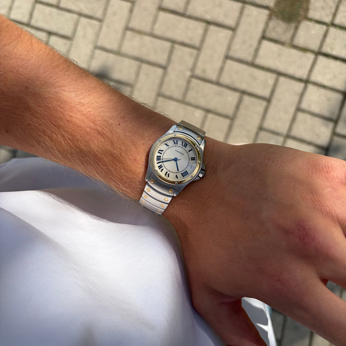 Cartier Santos Ronde Ref. 1910 Steel and Gold