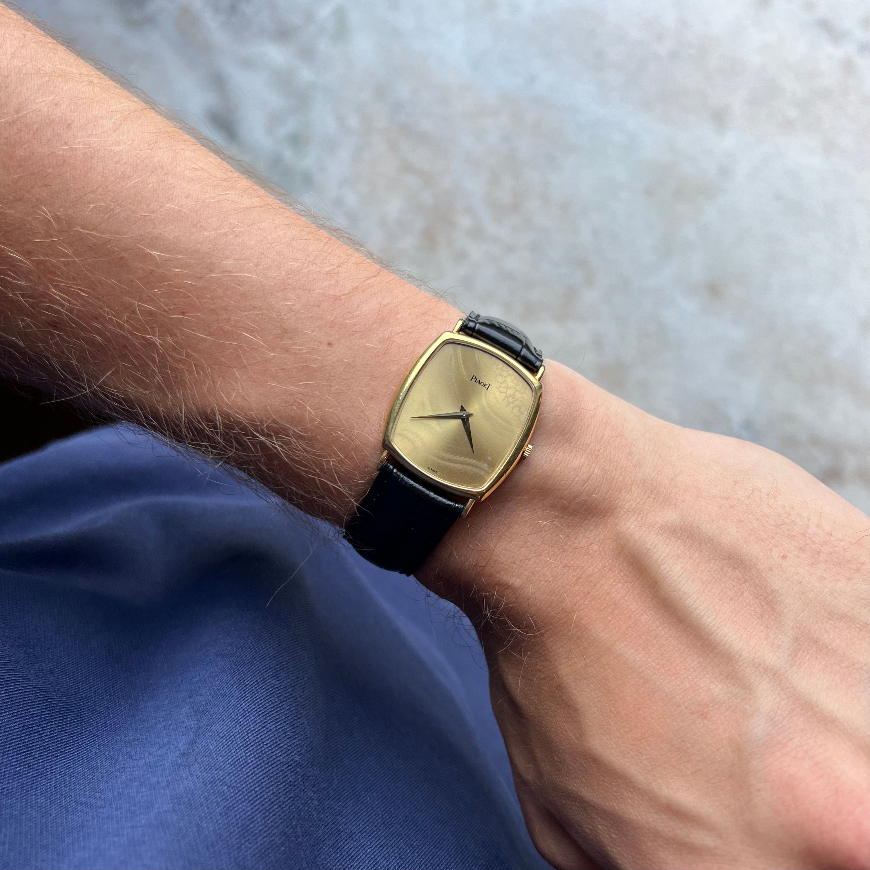 Piaget Ref. 9742 Wavy Patina Champagne Dial With Original Documentation