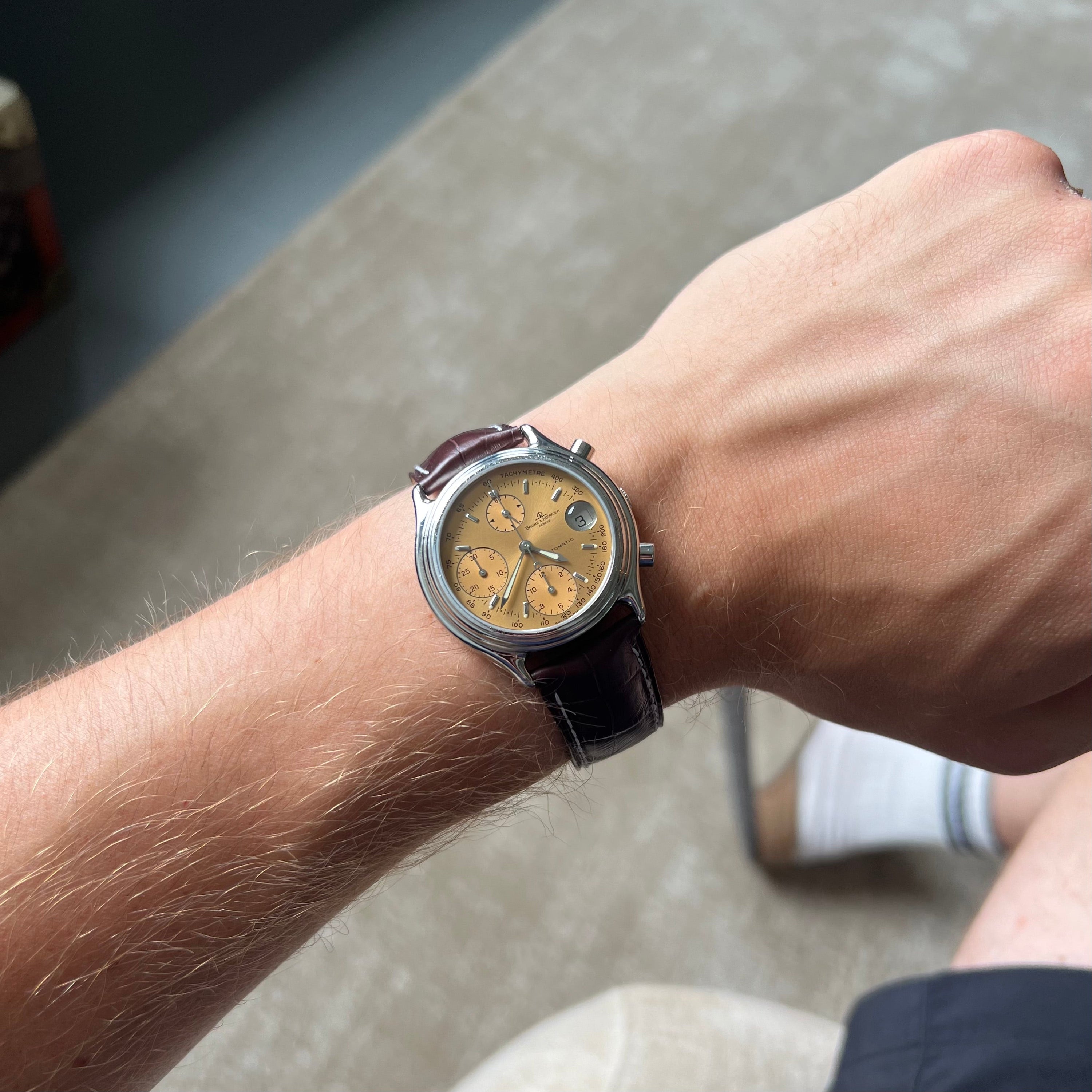 Baume & Mercier Baumatic Chronograph MV040122 Salmon Dial