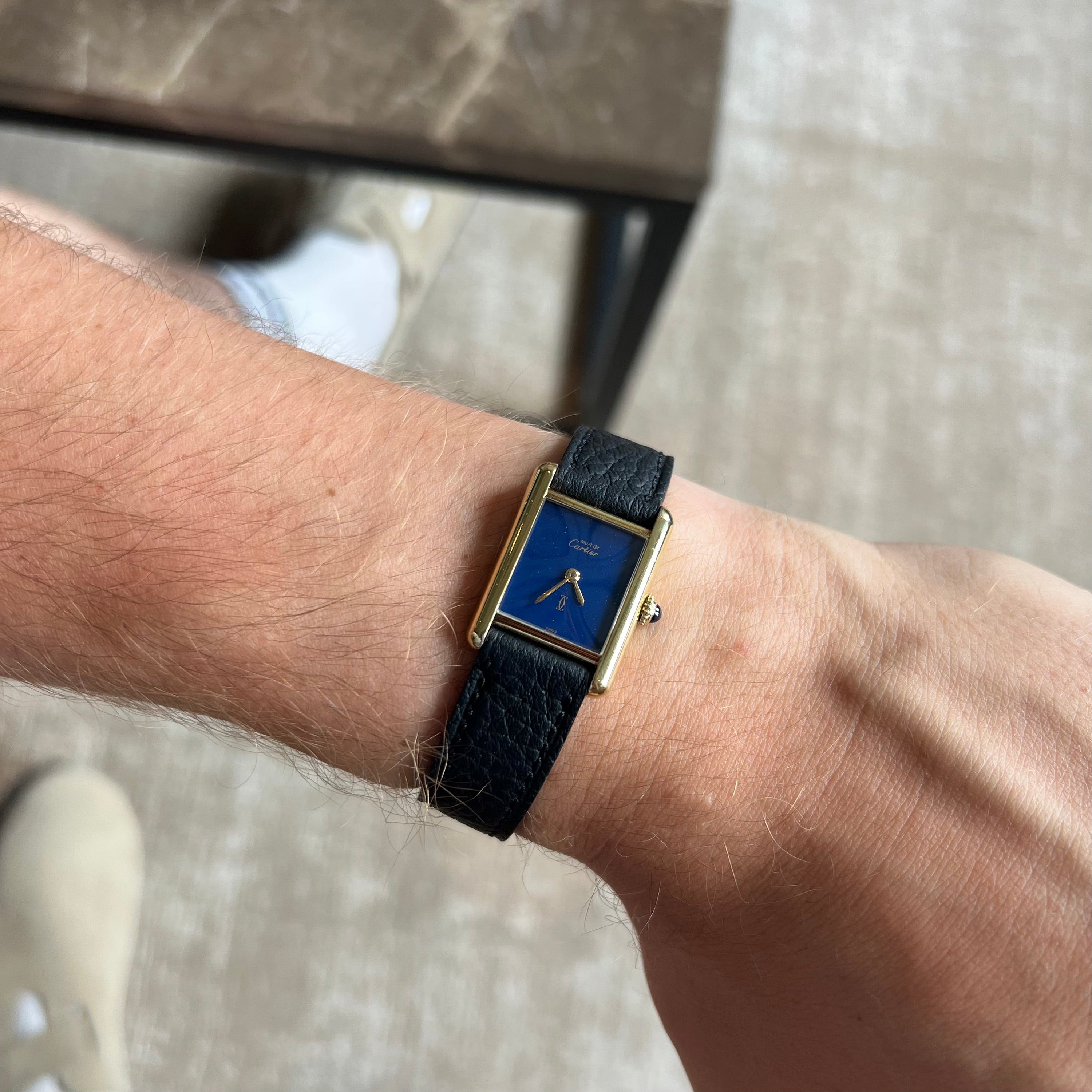 Cartier Tank Must Ladies 'Lapis' Dial Handwound