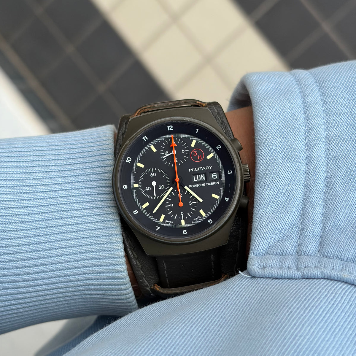 Orfina Porsche Design Ref. 7177 Military Green