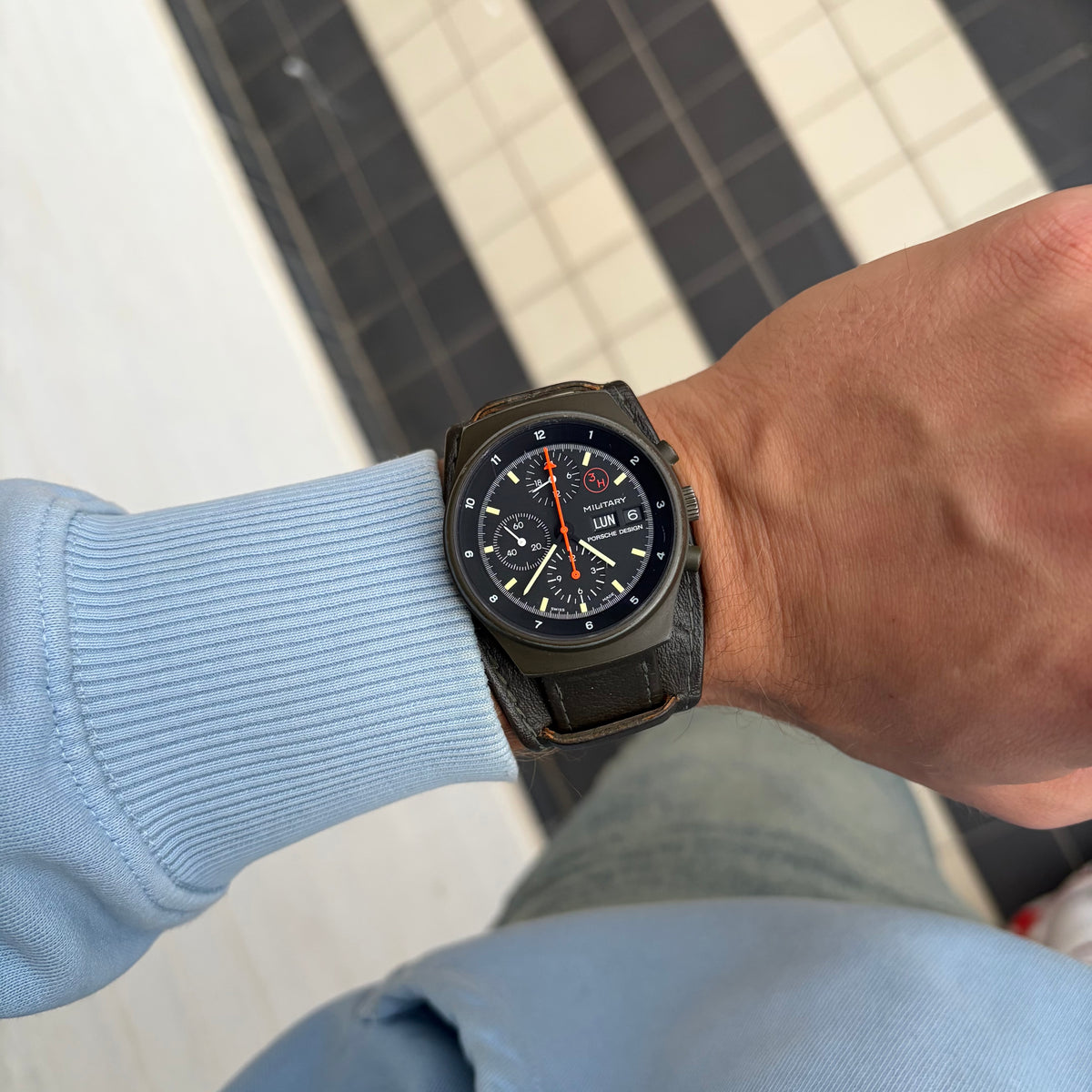 Orfina Porsche Design Ref. 7177 Military Green