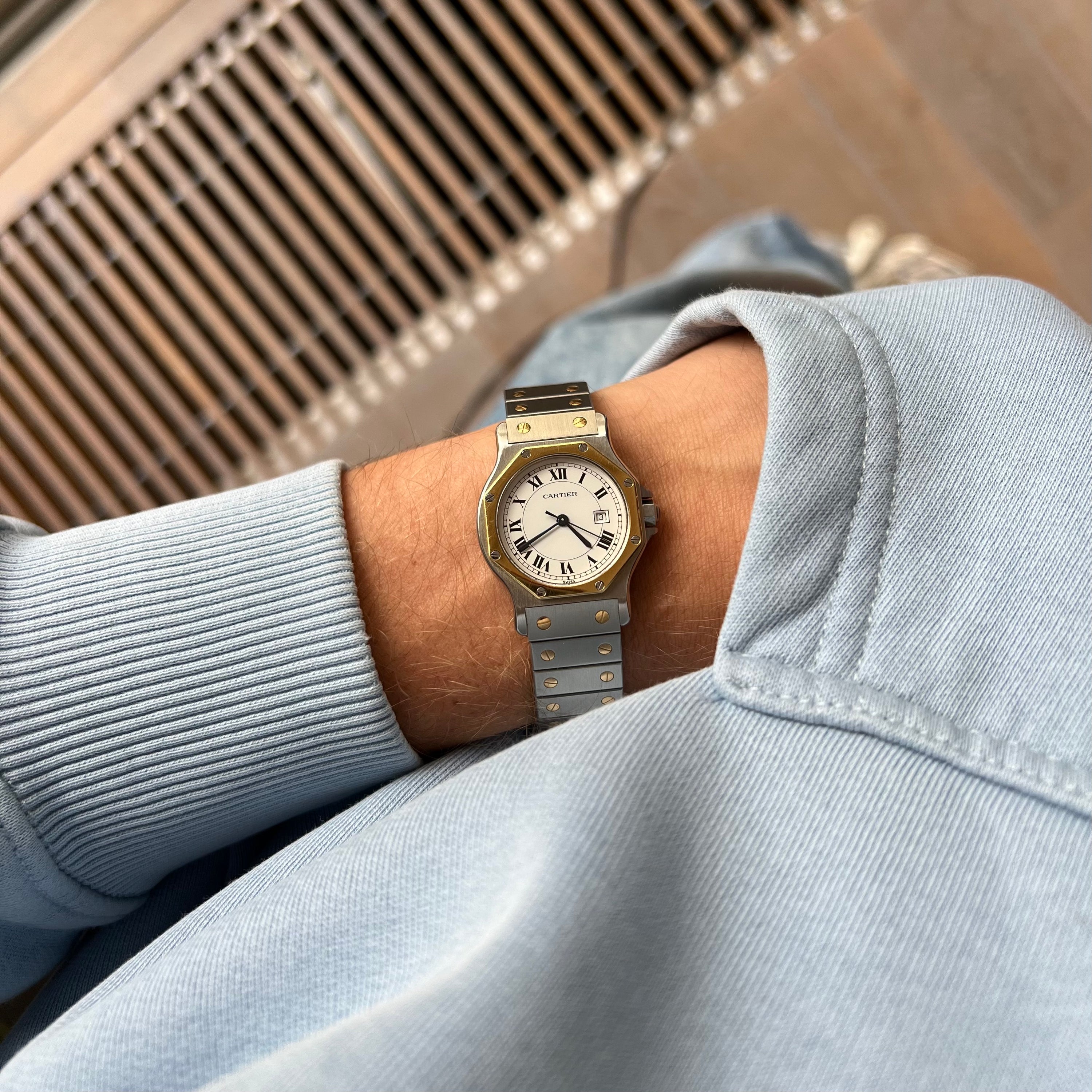 Cartier Santos Octagon Ref. 2966 Steel and Gold