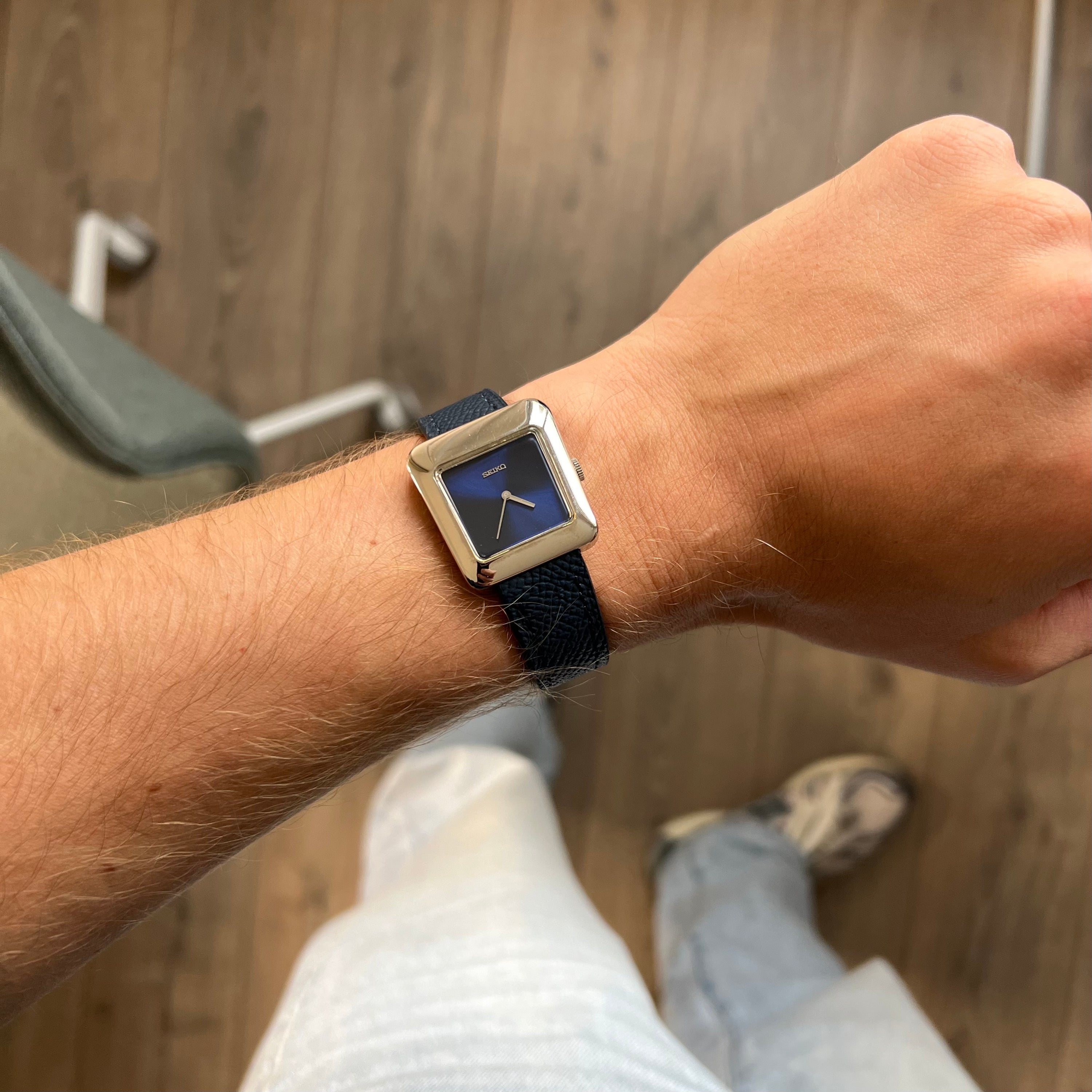 Seiko Trapezoid Ref. 11-4250 Steel Blue Dial