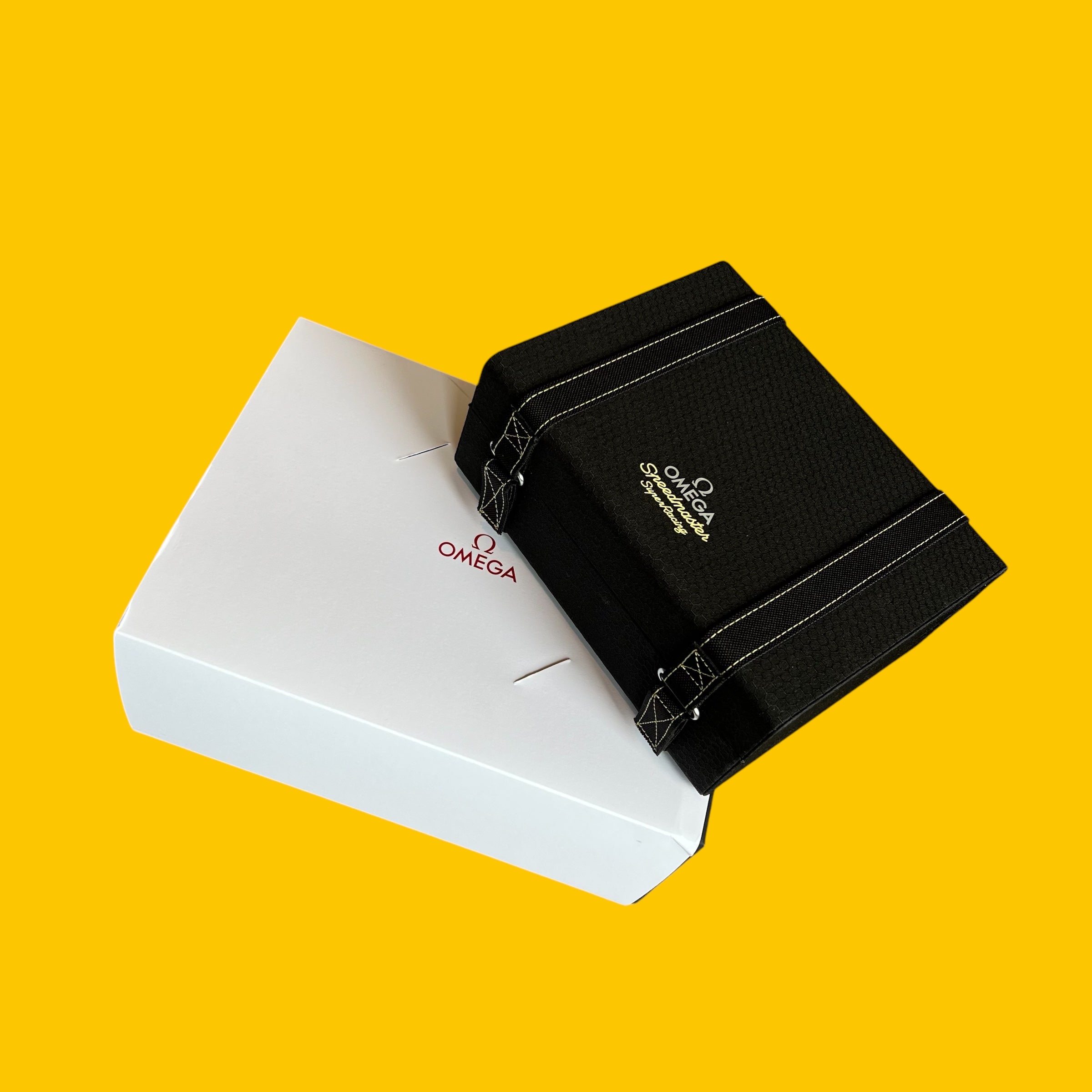 Omega Speedmaster Super Racing Honeycomb Box and Papers